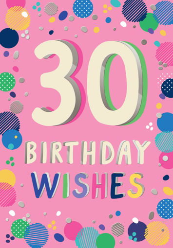 Picture of 30 BIRTHDAY WISHES CARD